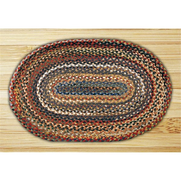Palacedesigns Capitol Importing Random 20 in x 30 in Oval Braided Rug PA51662 - main